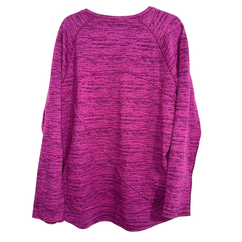 Kirkland Womens XXL Fuchsia Heather Pullover Sweater Polyester/Rayon Blend
